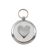 Luxury White Heart Designer Dog Tag